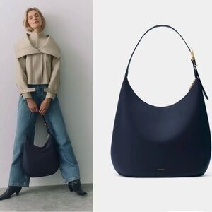 Celestia Navy Leather Bag by Cuyana